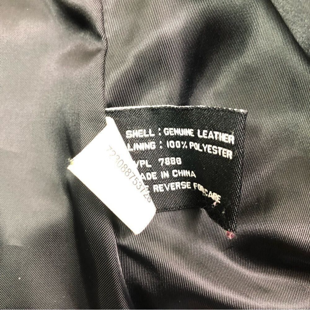 Bromley Collection Black Genuine Leather Full Zip Jacket - Picture 9 of 10